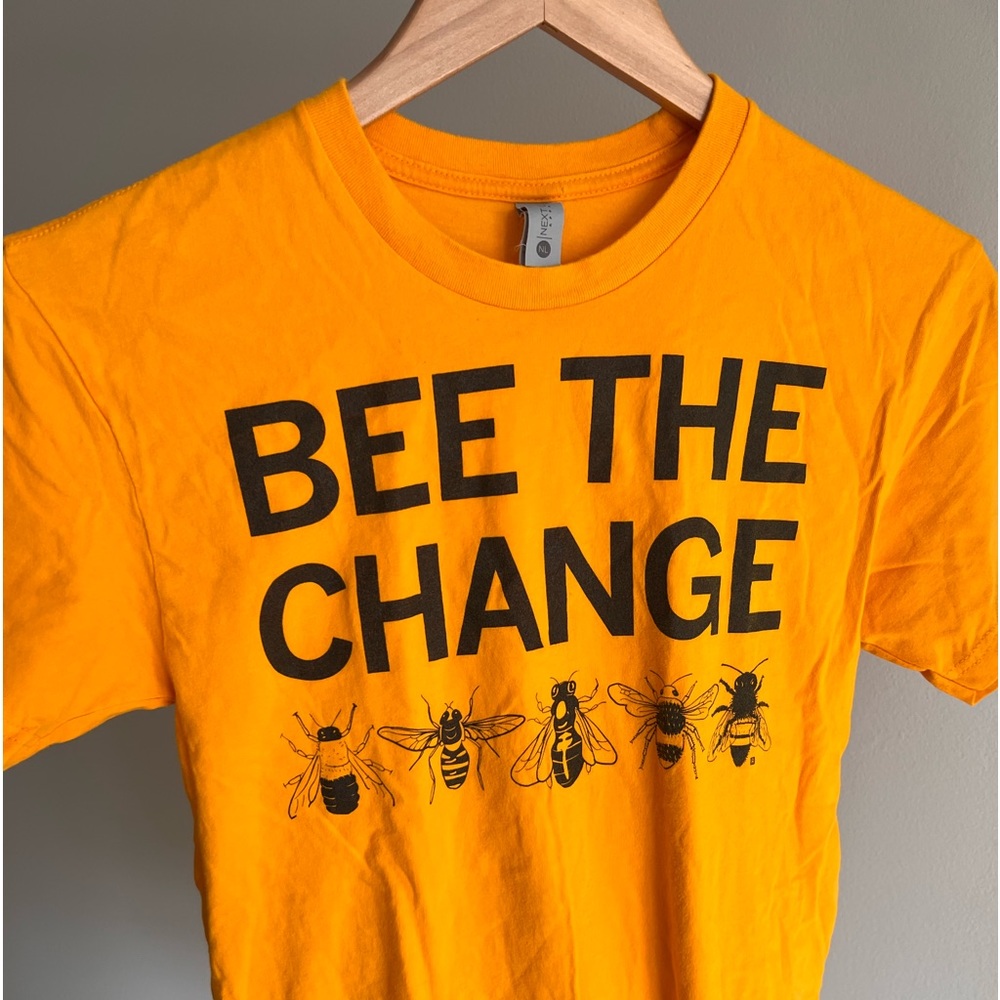 Next Level Apparel "Bee the Change" tshirt, size Small